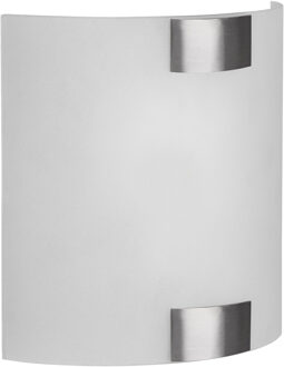 LED Wandlamp - Wandverlichting - Trion Arup - E27 Fitting - 1-lichts - Vierkant - Nikkel Mat - Metaal