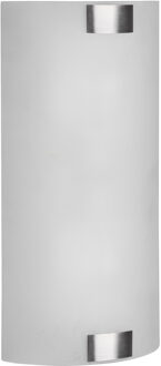 LED Wandlamp - Wandverlichting - Trion Arup - E27 Fitting - 2-lichts - Rechthoek - Mat Nikkel - Metaal