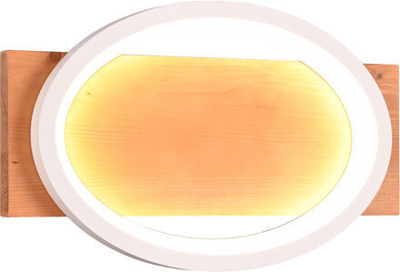LED Wandlamp - Wandverlichting - Trion Bara - 16W - Warm Wit 3000K - Dimbaar - Rechthoek/Ovaal - Mat Wit - Metaal