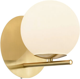 LED Wandlamp - Wandverlichting - Trion Pora - E14 Fitting - Rond - Mat Goud - Aluminium Goudkleurig