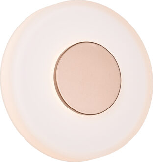 LED Wandlamp - Wandverlichting - Trion Ronde - 10W - Warm Wit - 3000K - Dimbaar - Koffie - Metaal