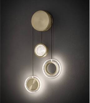 LED wandlamp Yo-Yo B, goud
