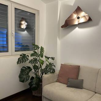 LED wandlamp Zona d'ombra, sahara, 79 cm