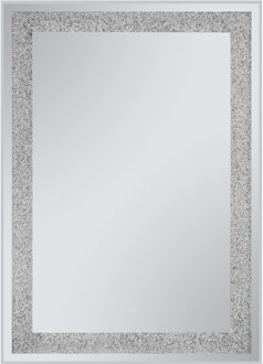 LED Wandspiegel - Livion Mine - Lichtspiegel - 50x70cm - 16W - Glittereffect - MDF