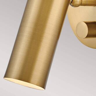 LED wandspot Dax met dimmer, messing