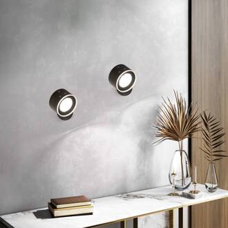 LED wandspot Magnetics, zwart, dimbaar, RGBW zwart, wit