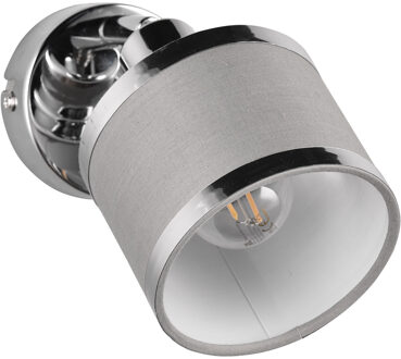 LED Wandspot - Trion Arona - E14 Fitting - 1-lichts - Rond - Chroom - Metaal