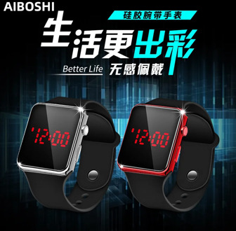 LED watch zegarek relojes wristwatch relogio feminino horloges reloj digital electronic boys girls kids watches montre orologi