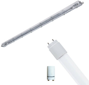 LED Waterdichte TL Armatuur met T8 Buis - Velvalux Strela - 150cm - Enkel - Koppelbaar - Waterdicht IP65 - 22W