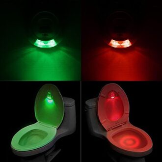 Led Wc Backlight Waterdicht Smart Nachtlampje Kom Badkamer Toilet Seat Verlichting Motion Activated Sensor Emergency Lamp