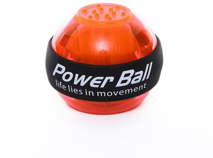 Led Wrist Ball Trainer Gyroscoop Strengthener Gyro Power Ball Arm Uitoefenaar Gym Fitnessapparatuur Oefening Machine Oranje