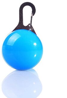 Led Zaklamp Huisdier Hanger Kraag Gloeiende Hanger Night Veiligheid Pet Leads Ketting Lichtgevende Heldere Decoratie Kraag 9 Kleuren blauw