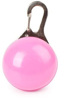 Led Zaklamp Huisdier Hanger Kraag Gloeiende Hanger Night Veiligheid Pet Leads Ketting Lichtgevende Heldere Decoratie Kraag 9 Kleuren roze