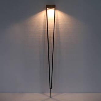 LED zaklamp op zonne-energie Tinka, corten, 90 cm, grondpin