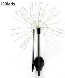Led Zonne-energie Vuurwerk Lichten Tuin Outdoor Decoratie IP44 Waterdichte Outdoor Lamp Voor Landschap Path Gazon Boom Licht 120 led lights / wit