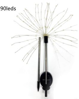 Led Zonne-energie Vuurwerk Lichten Tuin Outdoor Decoratie IP44 Waterdichte Outdoor Lamp Voor Landschap Path Gazon Boom Licht 90LEDs / veelkleurig