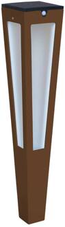 LED zonne-energiefakkel Tinka sensor 62 cm corten