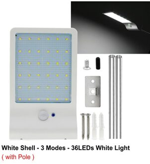 Led Zonne-straat Licht Outdoor Verlichting Pir Motion Sensor Waterdicht Voor Tuin Muur Afstandsbediening Energiebesparende Straat Lampen type 6
