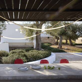 Leda LED hanglamp IP65 1-lamp brons brons, wit