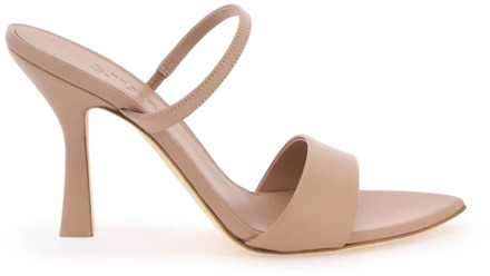 Leda Leren Sandalen 3Juin , Beige , Dames - 40 Eu,41 EU