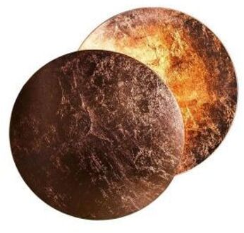 Lederam W Wandlamp - Koper - 17 cm