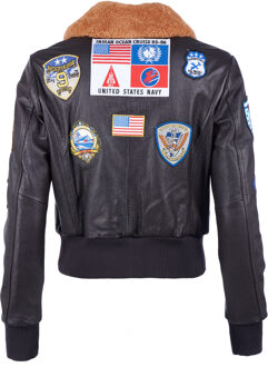 Lederblouson TG20212520 - maat L Bruin