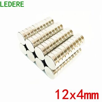 Ledere 50 Pcs 12 Mm X 4 Mm 12X4 Sterke Cirkelvormige Schijf Nd-Fe-B Neodymium magneet 12*4 Art Craft Verbinding