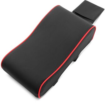 Lederen Auto Center Console Armsteun Doos Pad Memory Foam Auto Armsteun Pad Voor Mercedes-Benz Alle Klasse A B C E S G M Ml Cl Clk Cls rood draad