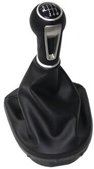 Lederen Auto Shift Pookknop Hendel Gaitor Boot Cover Voor Seat Altea Leon Ii Toledo Iii 2004 6 speed seat