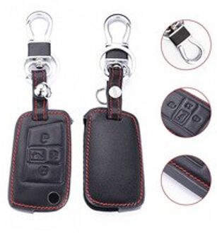 Lederen Auto Sleutelhanger Case Cover Shell Tas Voor Golf Tiguan Atlas Sleutel Covers Met Sleutelhanger