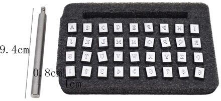 Lederen Carving Craft Leather Working Saddle Maken Gereedschap Lederen Craft Stempelen Solide Metalen Printinting Tool