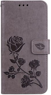 Lederen Case Voor Samsung Galaxy J3 Case J320 J320F SM-J320F Cover Voor Samsung J 3 Flip Cover Funda Full 360 Beschermende Coqa Grijs