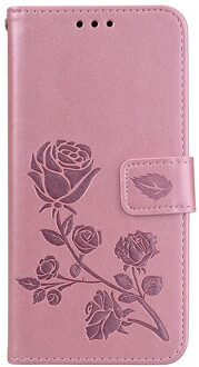 Lederen Case Voor Samsung Galaxy J3 Case J320 J320F SM-J320F Cover Voor Samsung J 3 Flip Cover Funda Full 360 Beschermende Coqa Roze