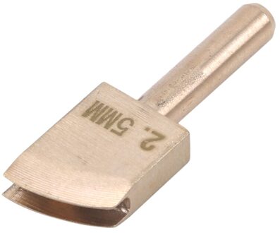 Lederen Elektrische Messing Soldeer Soldeerbout Tip Te Branden De Rand Lederen Craft Pers Rand Sluitmachine Lijn Pyrography Tool 2.5mm