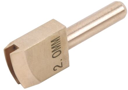 Lederen Elektrische Messing Soldeer Soldeerbout Tip Te Branden De Rand Lederen Craft Pers Rand Sluitmachine Lijn Pyrography Tool 2mm