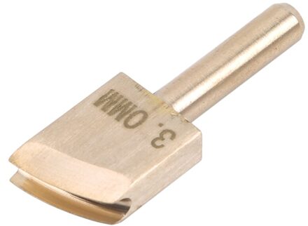 Lederen Elektrische Messing Soldeer Soldeerbout Tip Te Branden De Rand Lederen Craft Pers Rand Sluitmachine Lijn Pyrography Tool 3mm