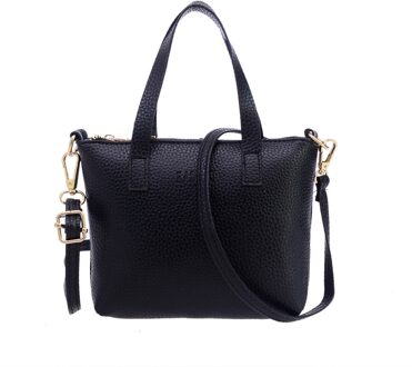 Lederen Handtas Voor Vrouwen Grote Emmer Schoudertas Luxe Handtassen Vrouwelijke Tassen Dames Casual Crossbody Tassen Bolsos zwart
