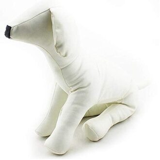 Lederen Hond Mannequins Staande Positie Hond Modellen Speelgoed Huisdier Dier Winkel Etalagepop wit L