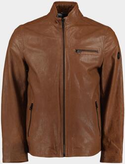 Lederen jack distrixx leather jacket 52382/461 Bruin - 48