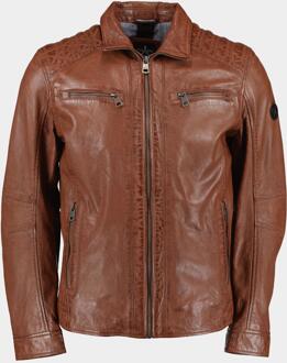 Lederen jack leather jacket 52347/451 Bruin - 50