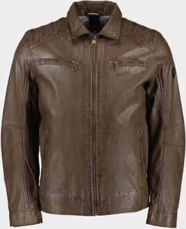 Lederen jack leather jacket 52347/691 Groen - 60