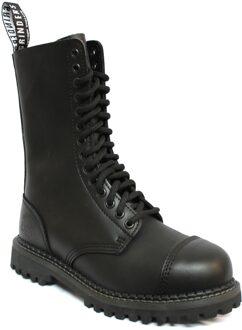 lederen militaire laarzen – Herald Zwart - EU 36 / UK 3