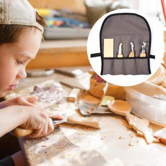 Lederen Polijsten Compound Drie Bladen Compleet Carving Set Hout Carving Gereedschap Kit Voor Hout Werken