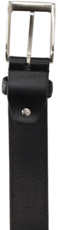Lederen riem carson zwart cm - 95