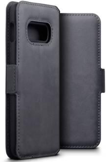 lederen slim folio wallet hoes - Samsung Galaxy S10e - Grijs