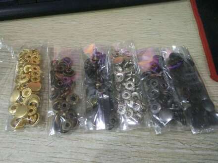 Lederen Snap Fasteners Kit,12.5Mm Metalen Knop Snaps Drukknopen, 160/240/480 Stuks Gereedschap, 4 Kleur Lederen Snaps Voor Kleding, Jassen nee tool