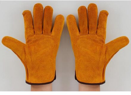 Lederen Tuinieren Handschoenen Handen Beschermende Slip Werkhandschoenen zonder katoen liner