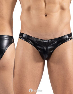 Lederlook heren slip, LM2401-61 - Maat: S