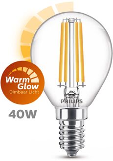 Ledfilamentlamp Peertje Classic - D4,5cm - Dimbaar - Warm Wit - E14 - 3,4w