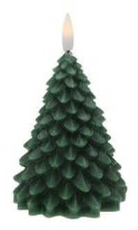 Ledkaars Kerstboom 11cm Groen